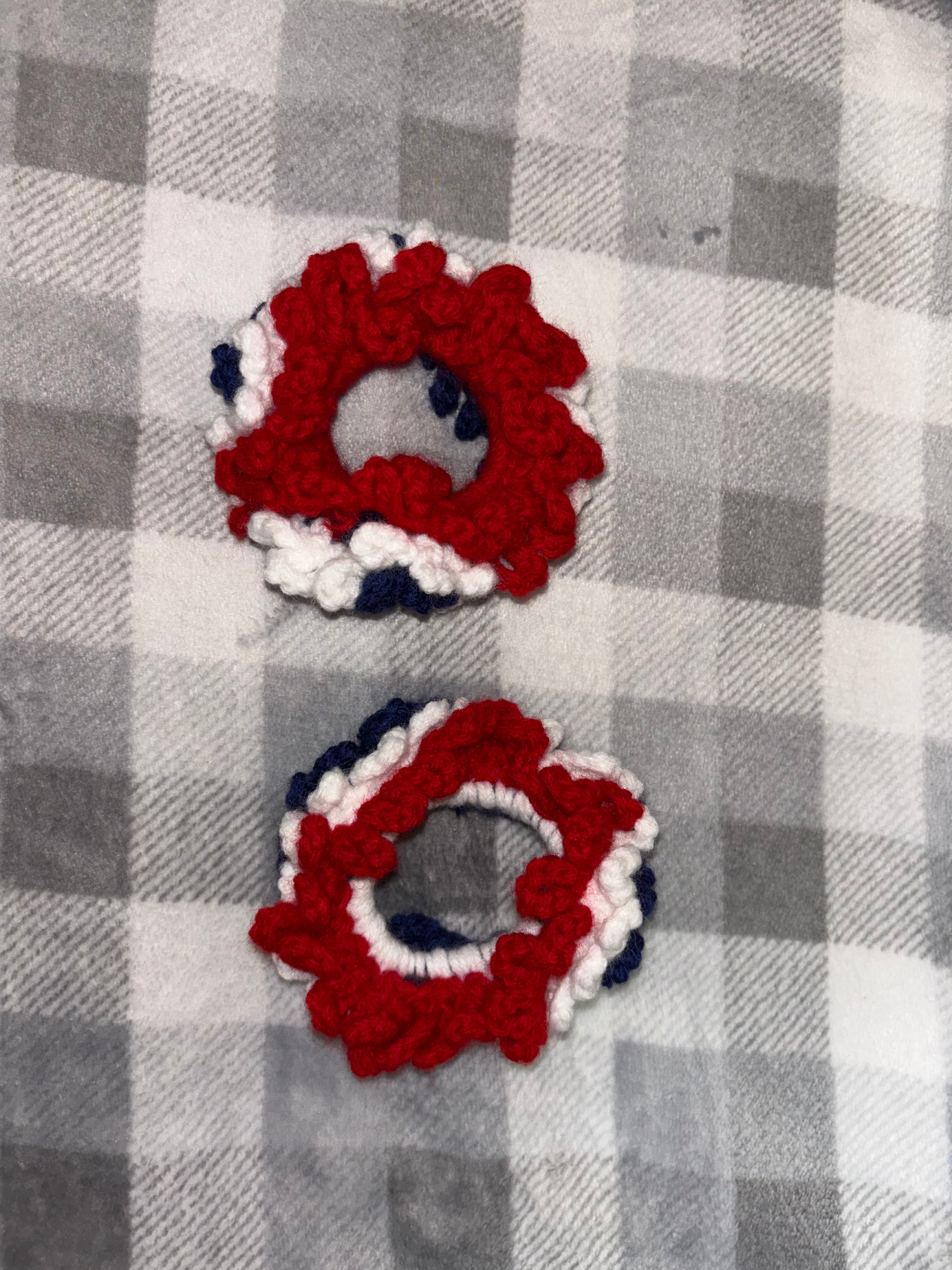 Red White & Blue Scrunchies