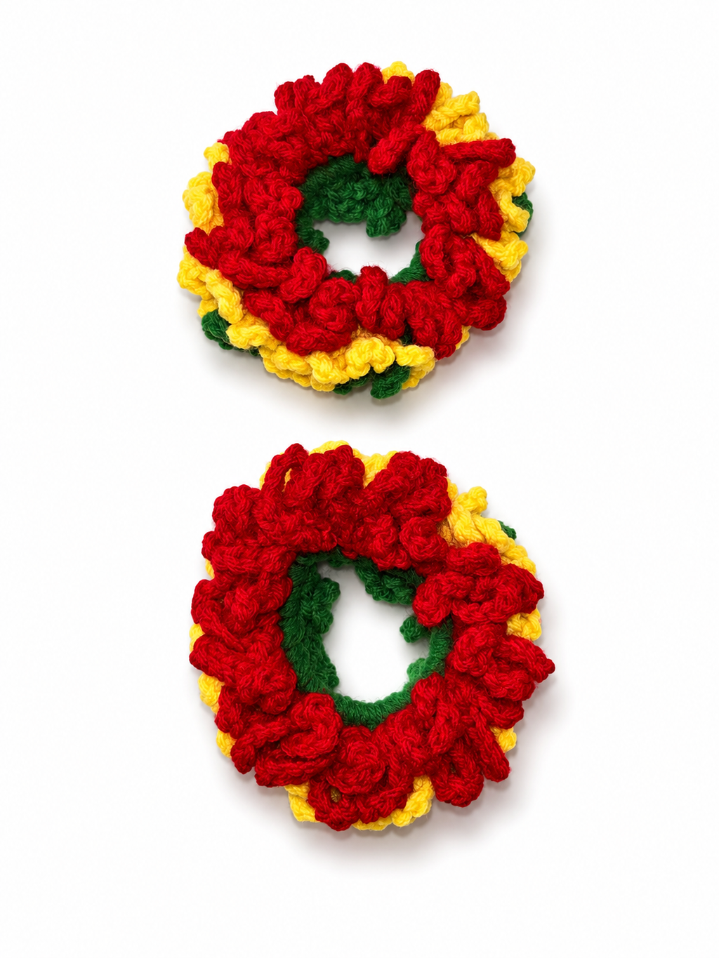 Red, Yellow, Green Flag Scrunchies
