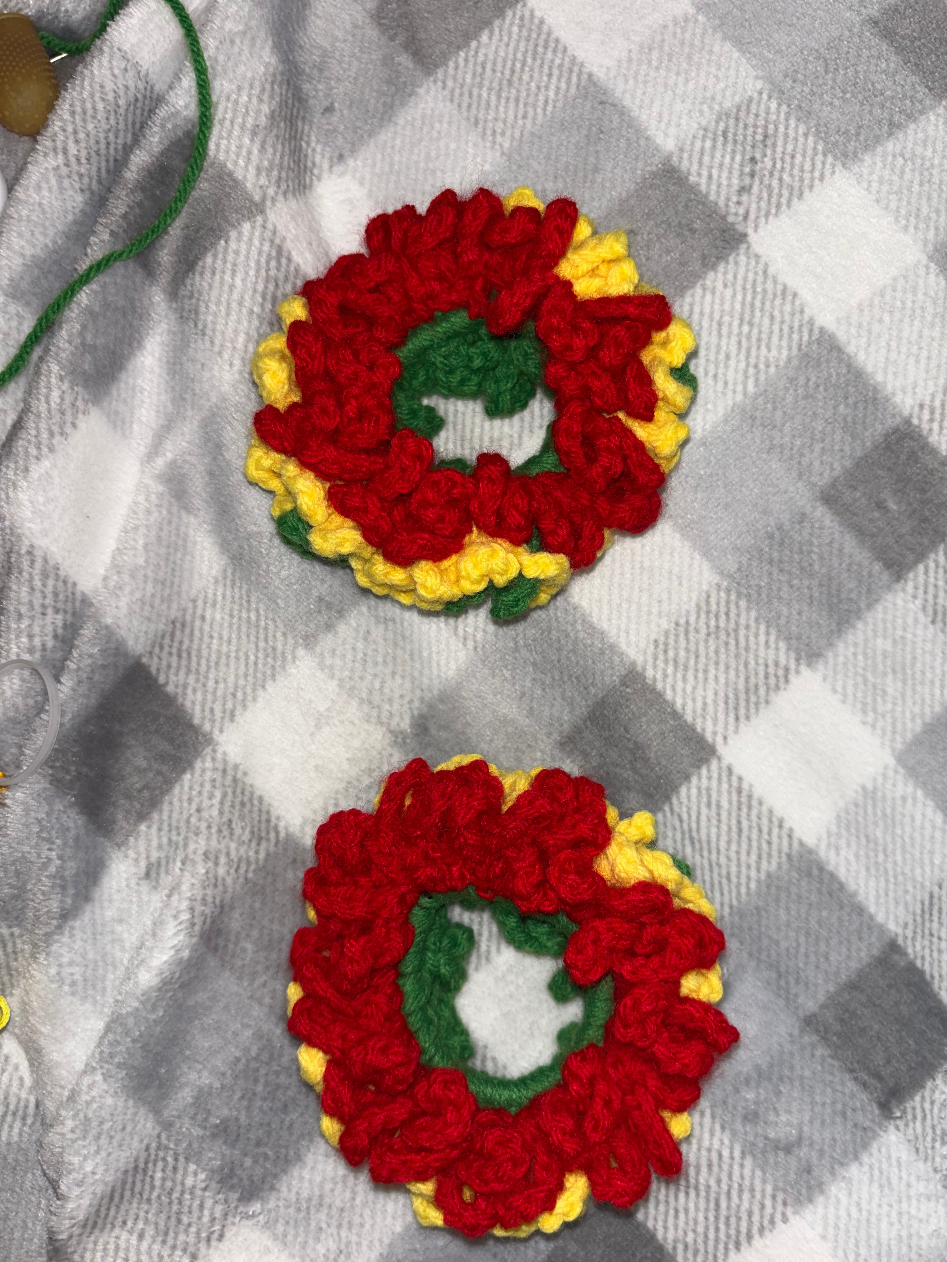 Red, Yellow, Green Flag Scrunchies
