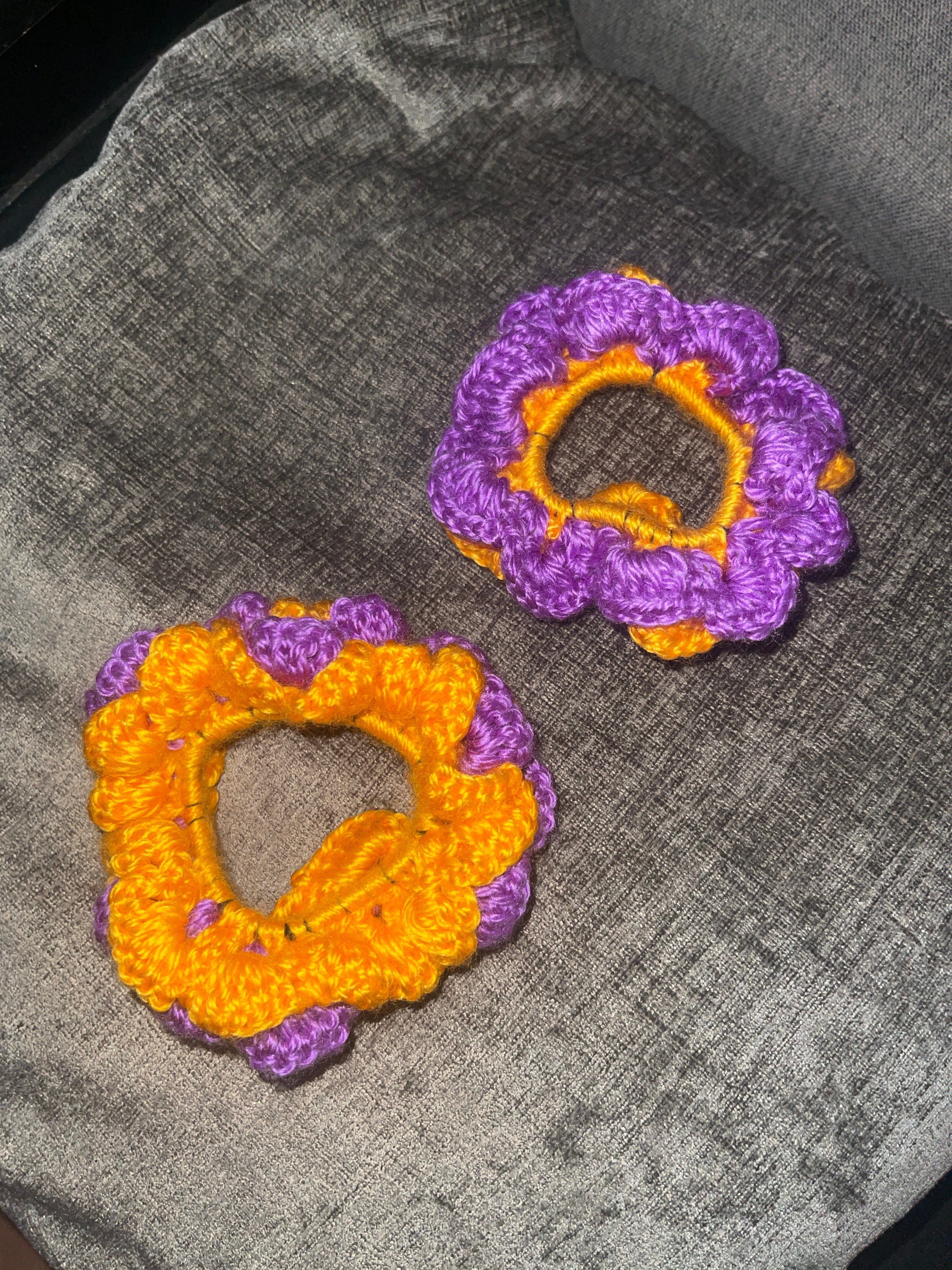 Purple Sun Scrunchies